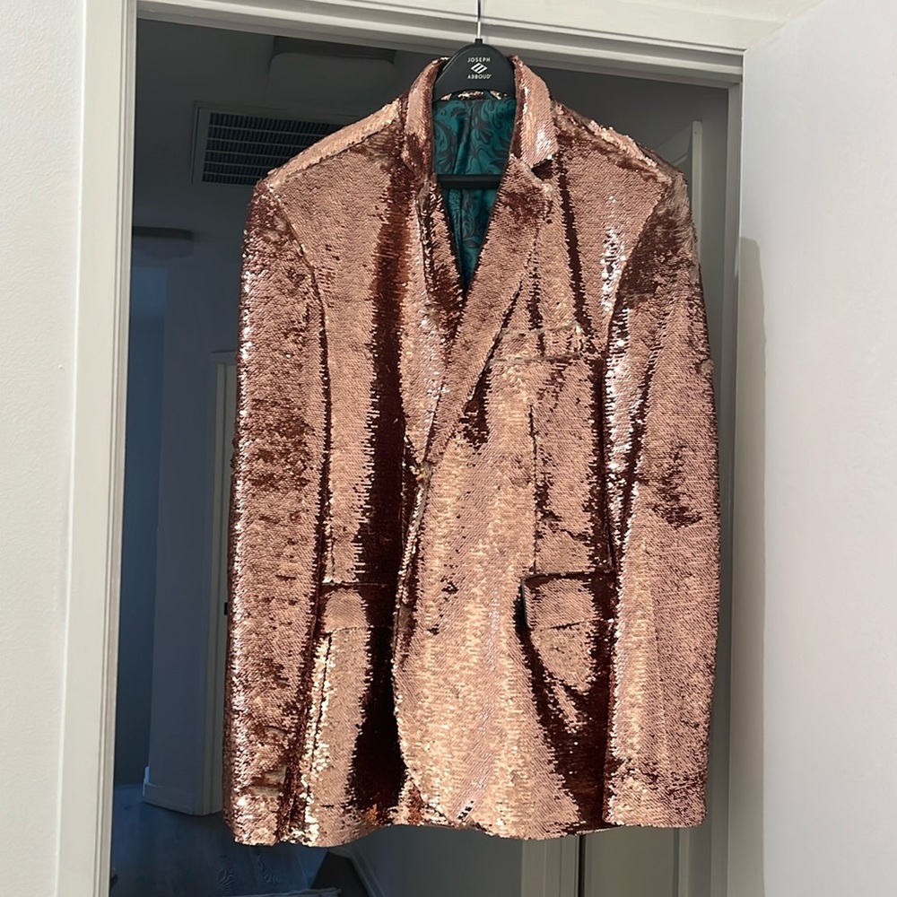 BRAND NEW NEVER WORN Copper Sequin Blazer
